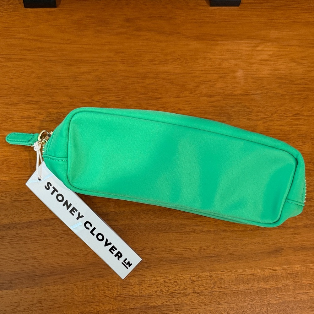 Stoney Clover Lane Green Zipper Pouch